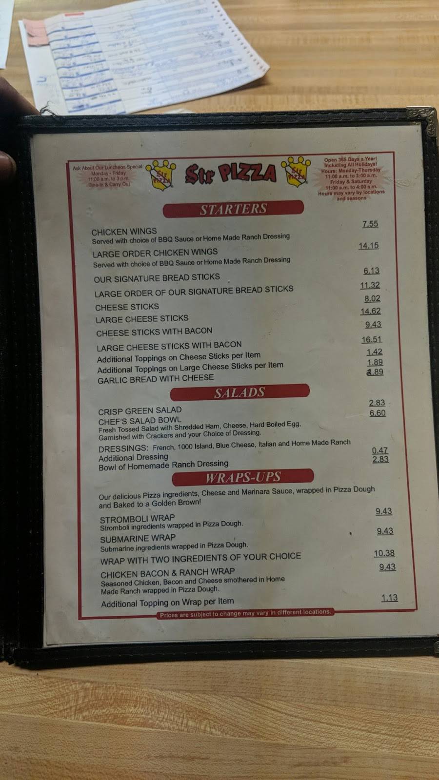 Sir Pizza of Kentucky | restaurant | 2604 Richmond Rd, Lexington, KY 40509, USA | 8592695356 OR +1 859-269-5356