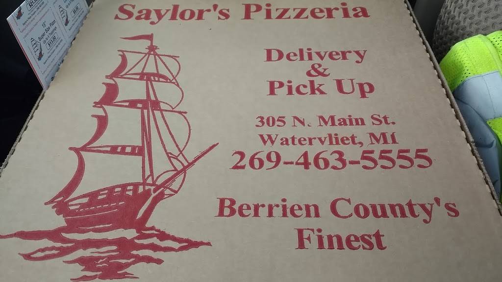 Saylors Main Street Pizzeria | restaurant | 305 N Main St, Watervliet, MI 49098, USA | 2694635555 OR +1 269-463-5555