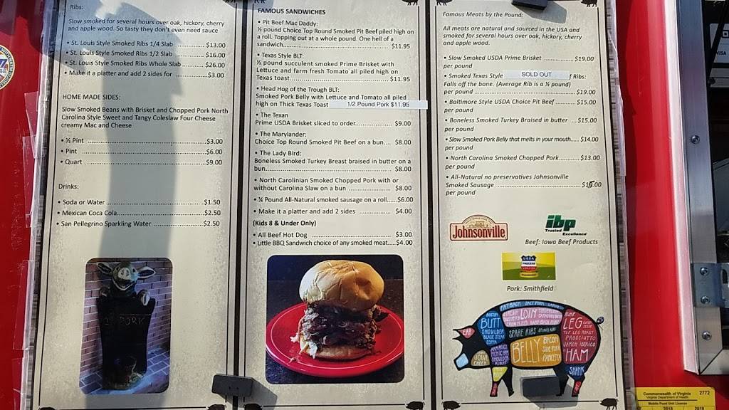 Five Pigs BBQ | restaurant | 14917 James Monroe Hwy, Leesburg, VA 20176, USA | 7033408501 OR +1 703-340-8501