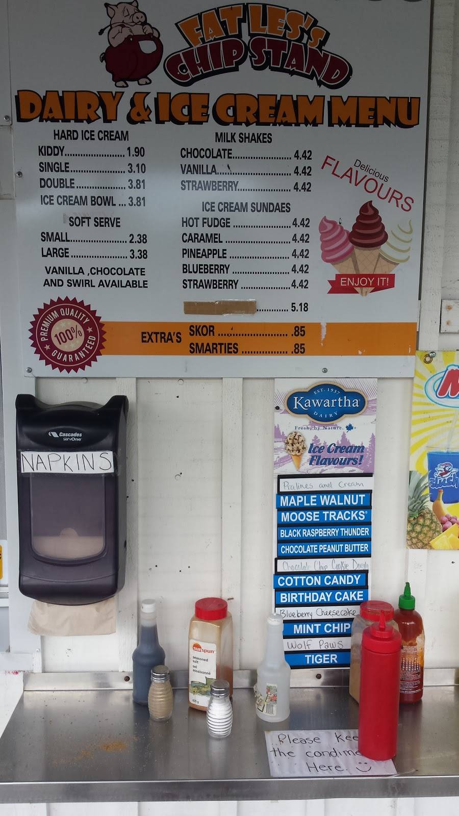Fat Less Chip Stand | restaurant | 5657 Osgoode Main St, Osgoode, ON K0A 2W0, Canada | 6138260000 OR +1 613-826-0000