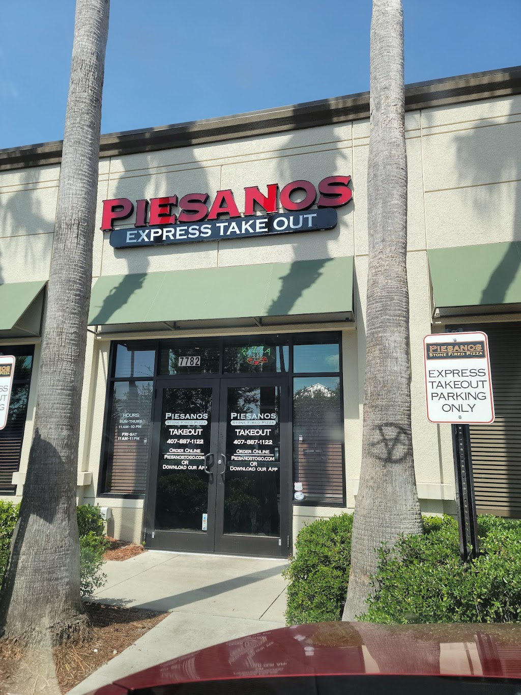 Piesanos Windermere | restaurant | 7782 Winter Garden Vineland Rd Suite 140, Windermere, FL 34786, USA | 4078871122 OR +1 407-887-1122
