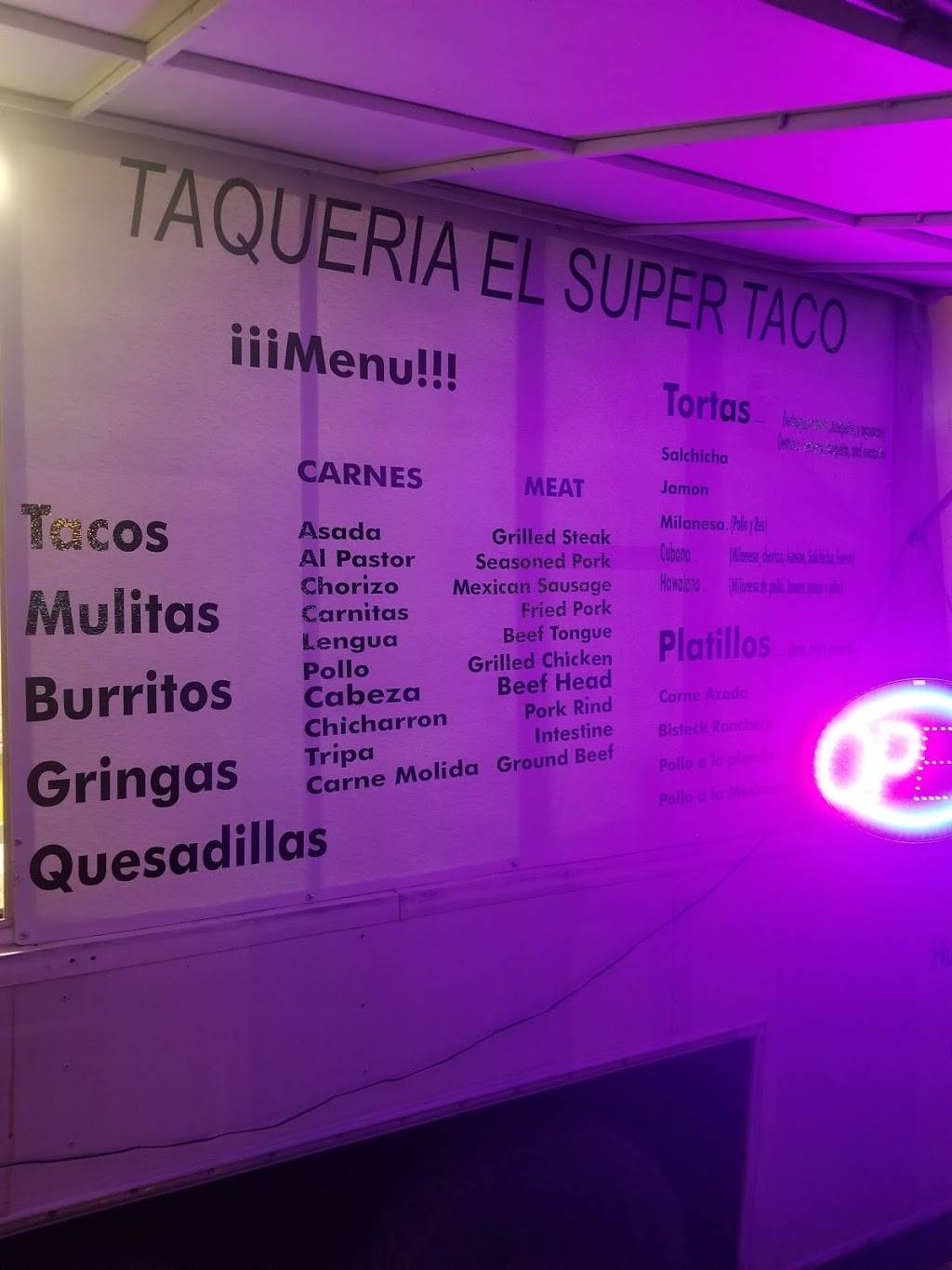 Super Taco taco truck | restaurant | 1076 Winchester Rd NE, Huntsville, AL 35811, USA | 2569477878 OR +1 256-947-7878