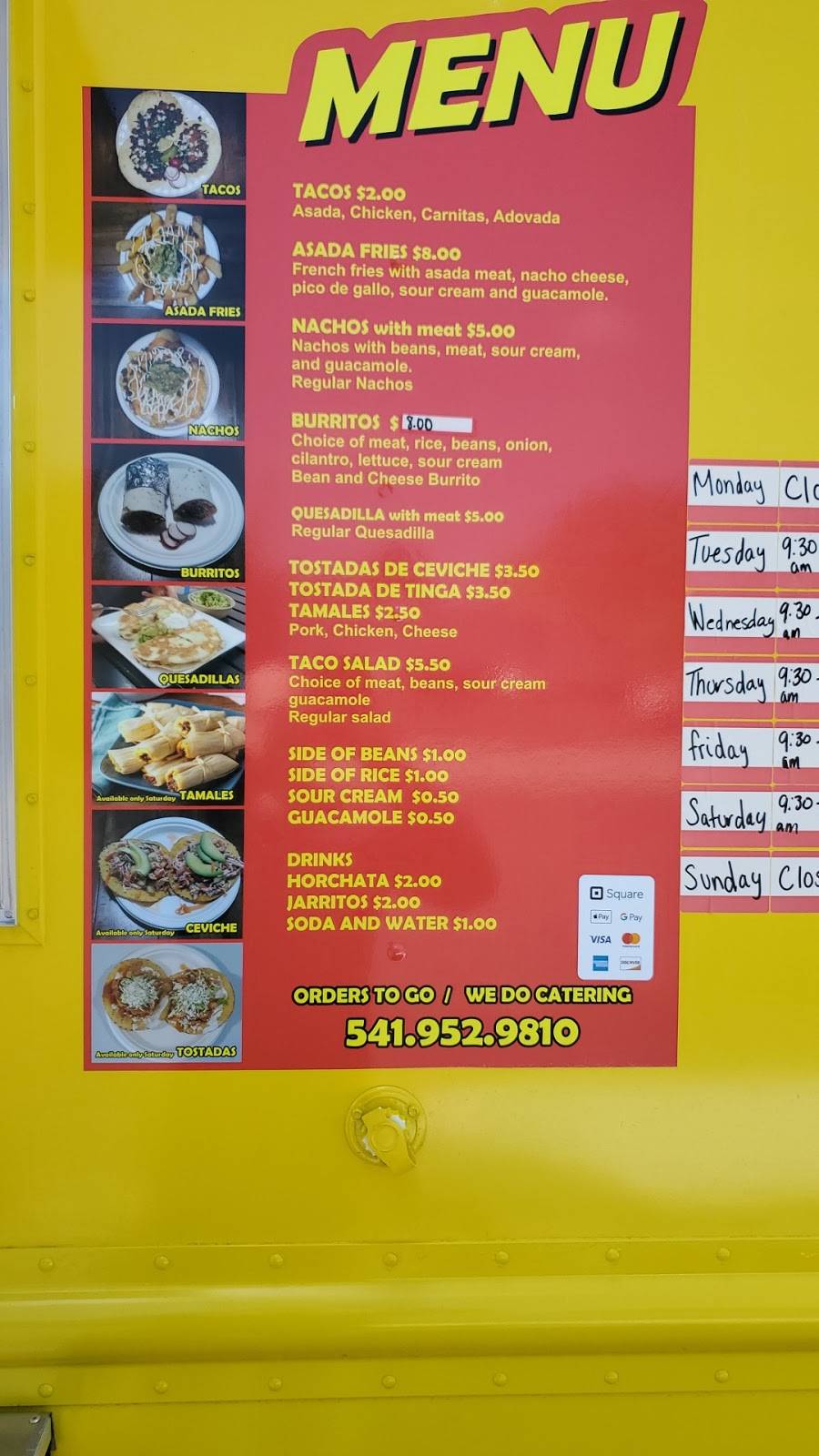 Fonzys Taqueria | restaurant | 3636 E Game Farm Rd, Springfield, OR 97477, USA | 5419529810 OR +1 541-952-9810