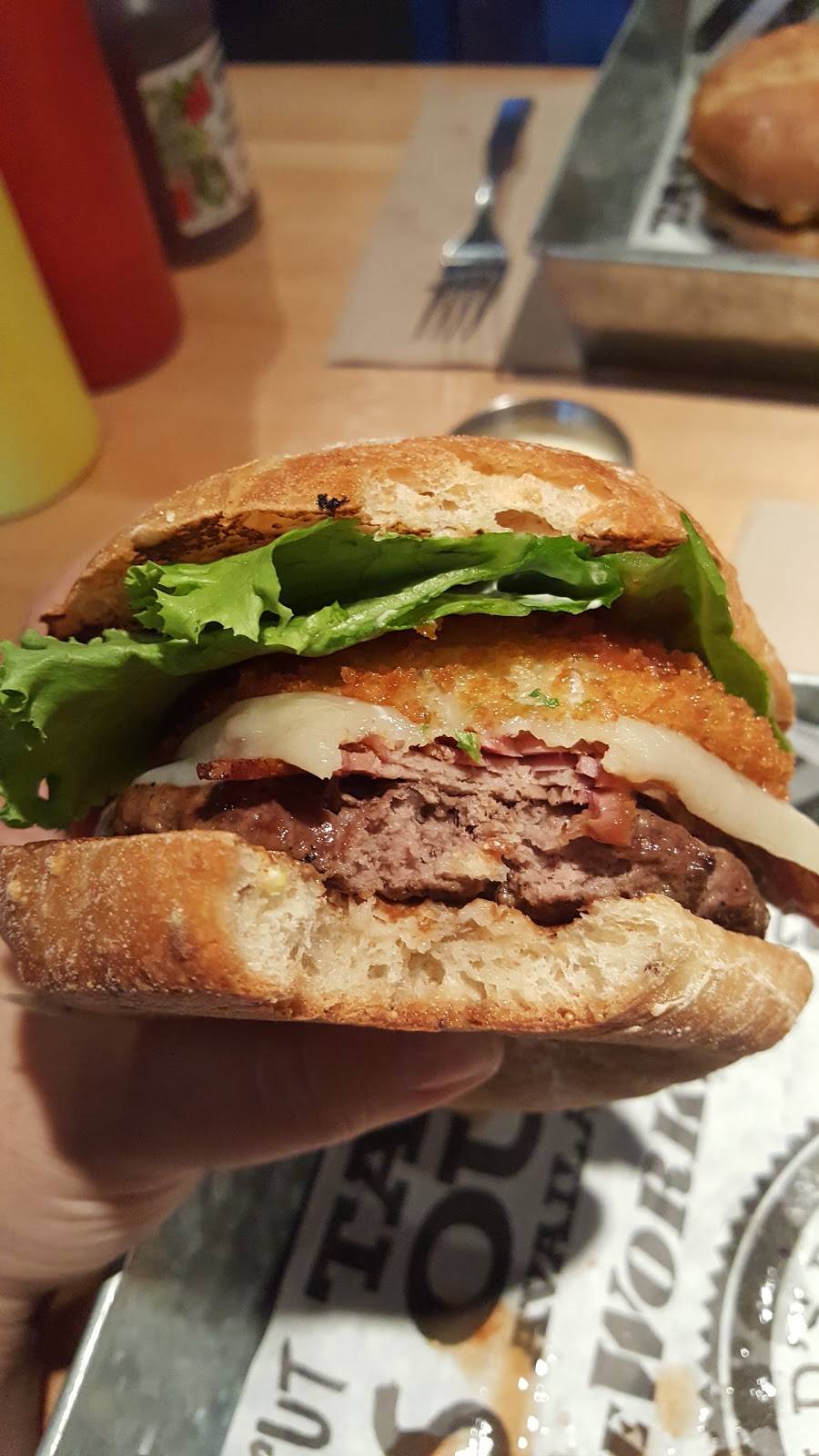 The Works Gourmet Burger Bistro | restaurant | 149 Lakeshore Rd E, Oakville, ON L6J 1H3, Canada | 9053379675 OR +1 905-337-9675