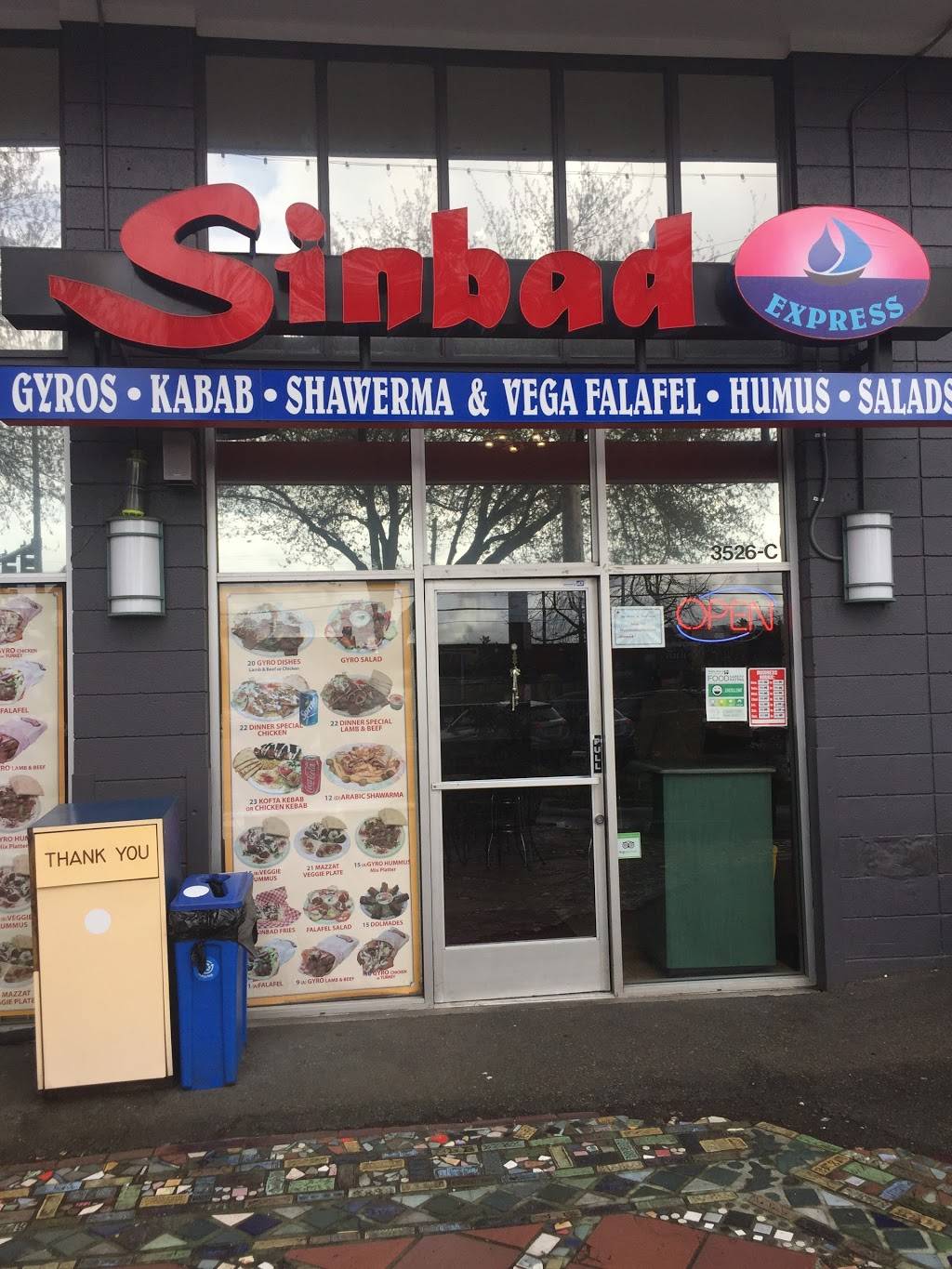 Sinbad Express | restaurant | 3526 Fremont Pl N, Seattle, WA 98103, USA | 2066327426 OR +1 206-632-7426