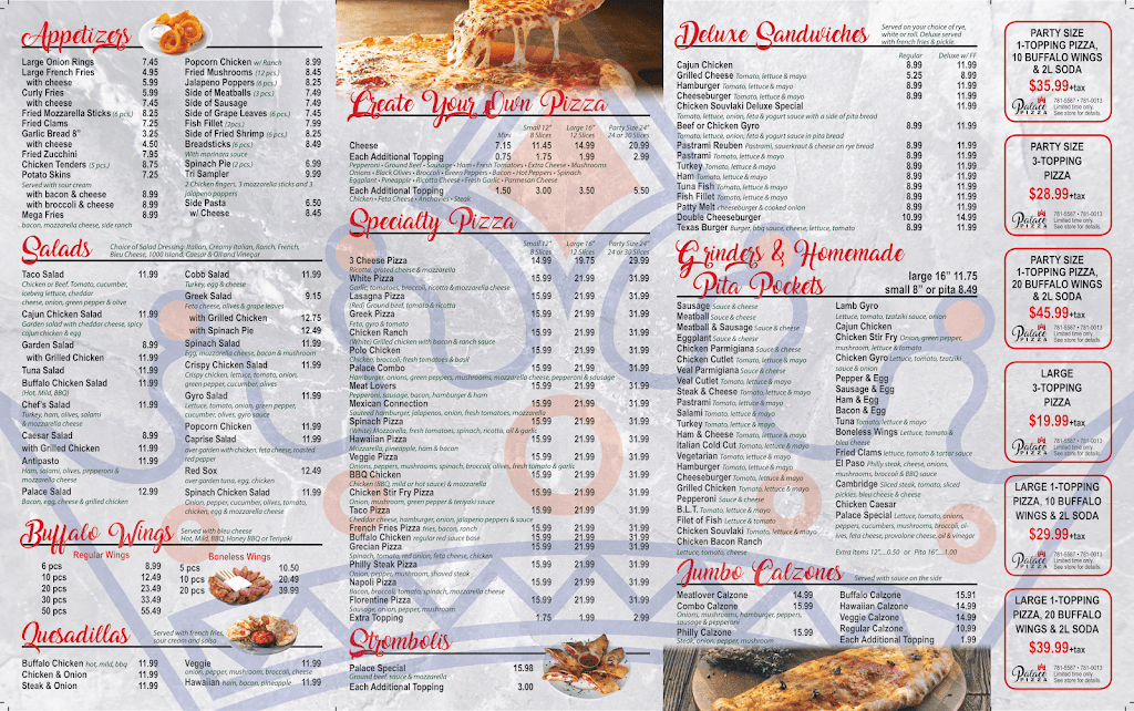 Palace Pizza | restaurant | 608 Page Blvd, East Springfield, MA 01104, USA | 4137810013 OR +1 413-781-0013