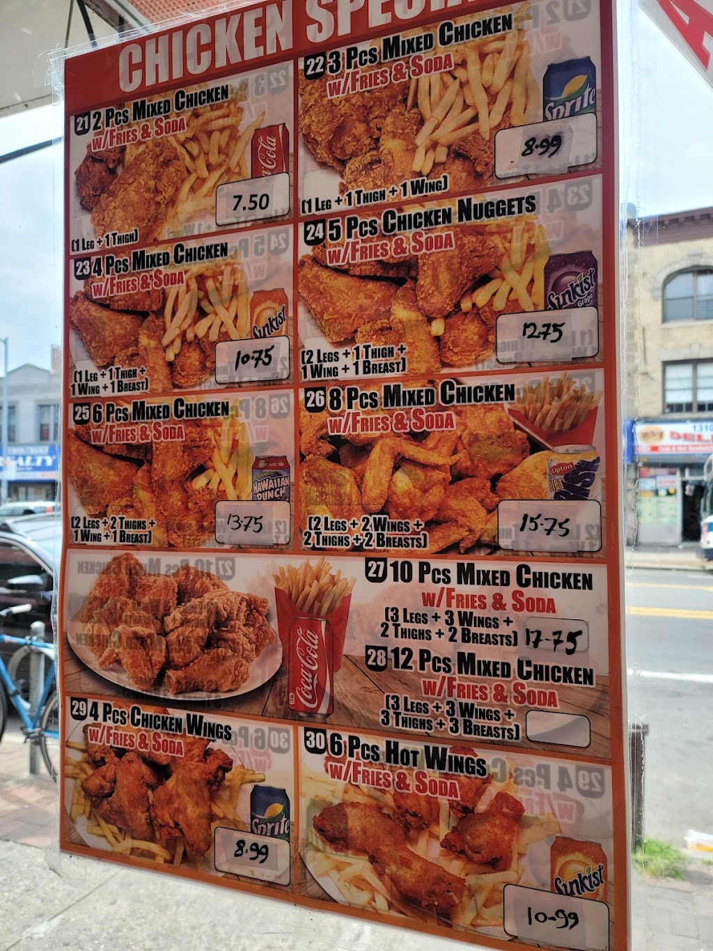Kennedy fried chicken | restaurant | 1341 Flatbush Ave, Brooklyn, NY 11210, USA | 7182879999 OR +1 718-287-9999