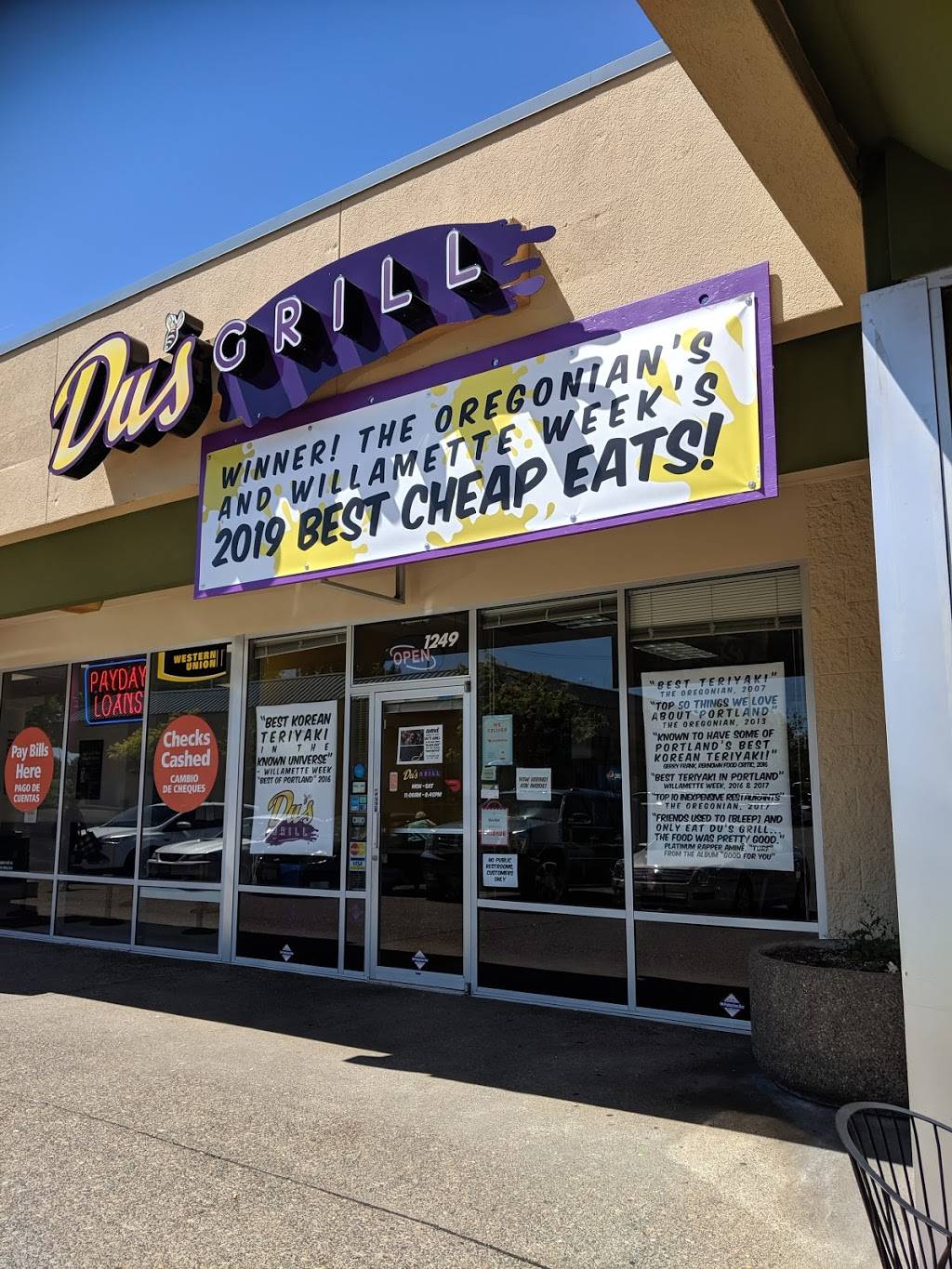 Dus Grill | restaurant | 1249 NW 185th Ave, Hillsboro, OR 97006, USA | 5037467373 OR +1 503-746-7373