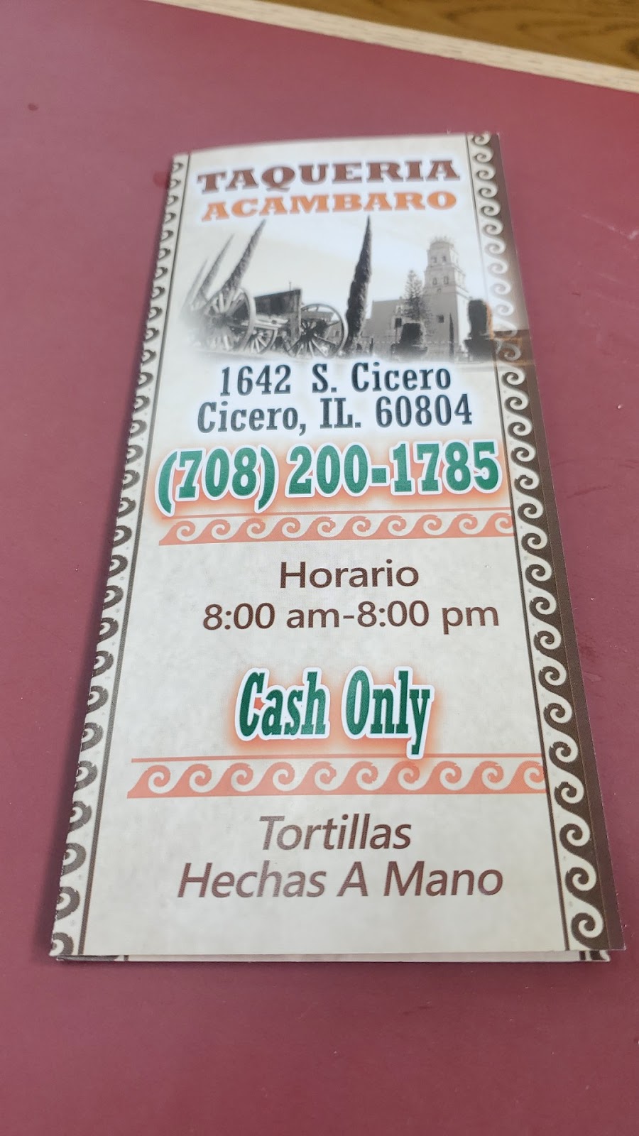 Taqueria Acambaro Guanajuato | restaurant | 1642 S Cicero Ave, Cicero, IL 60804, USA | 7085957441 OR +1 708-595-7441