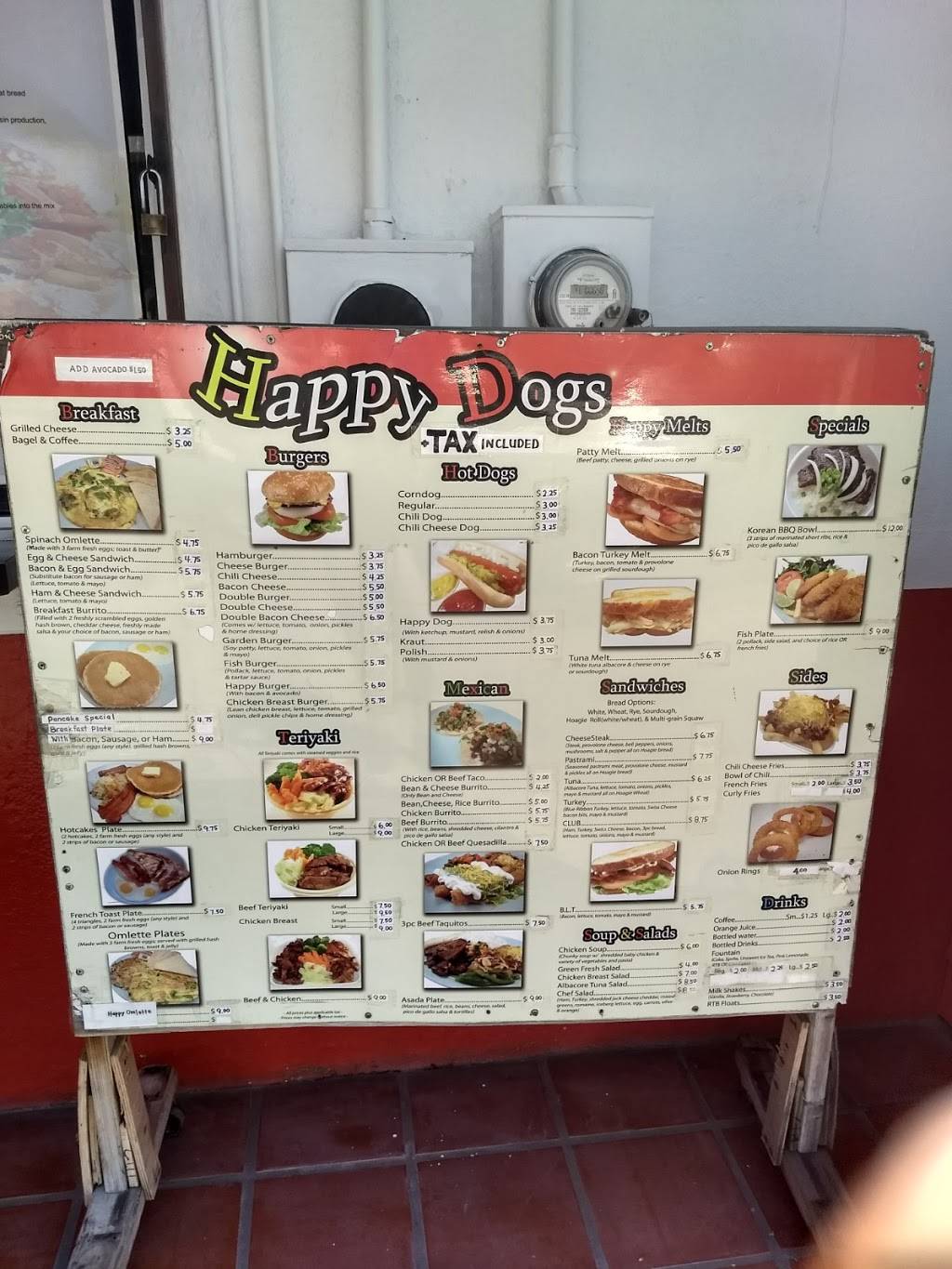 Happy Dogs | restaurant | 6235 Van Nuys Blvd, Van Nuys, CA 91401, USA | 8189890193 OR +1 818-989-0193