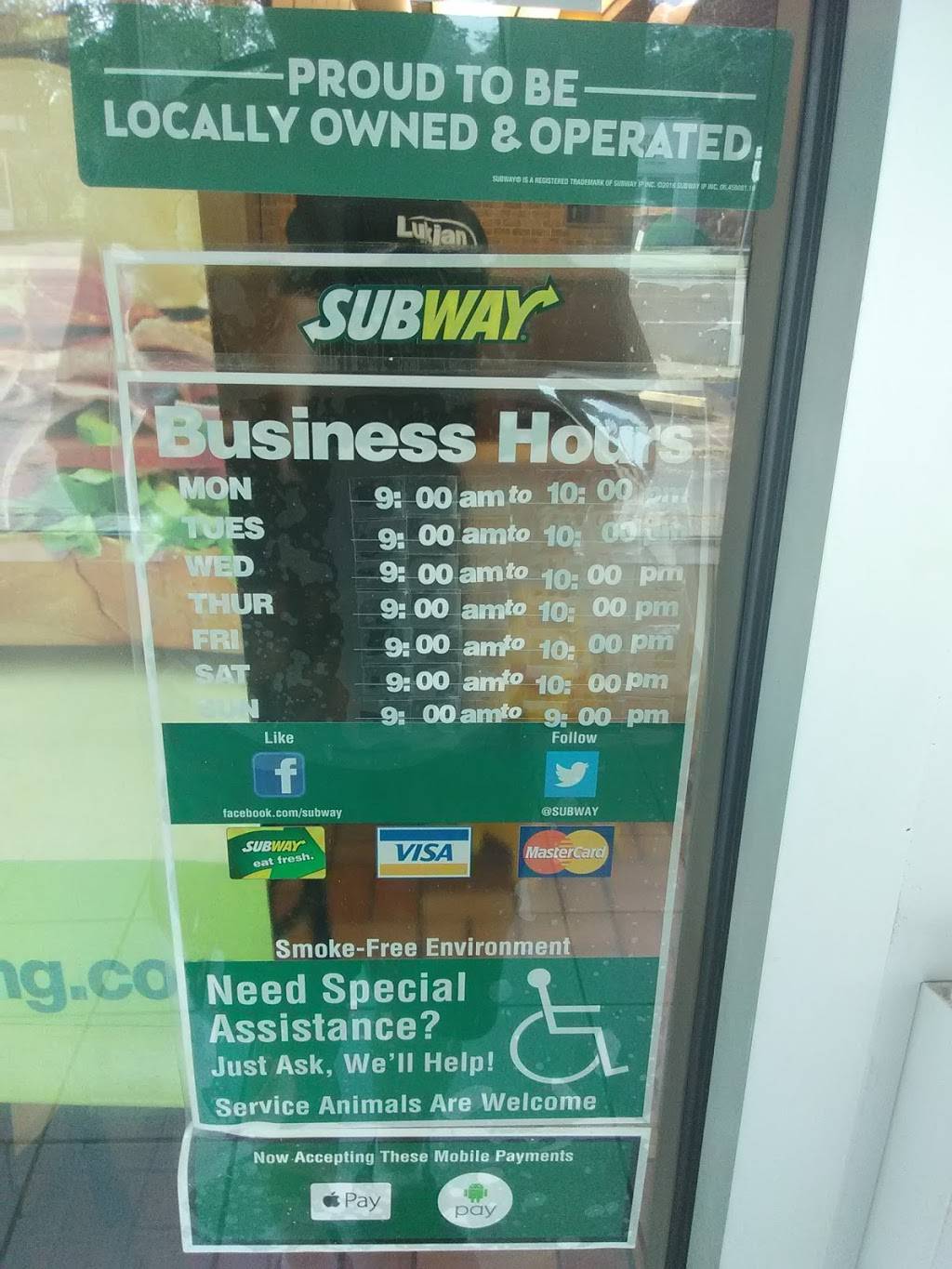 Subway | restaurant | 2203 E Prospect Rd, Ashtabula, OH 44004, USA | 4409926330 OR +1 440-992-6330