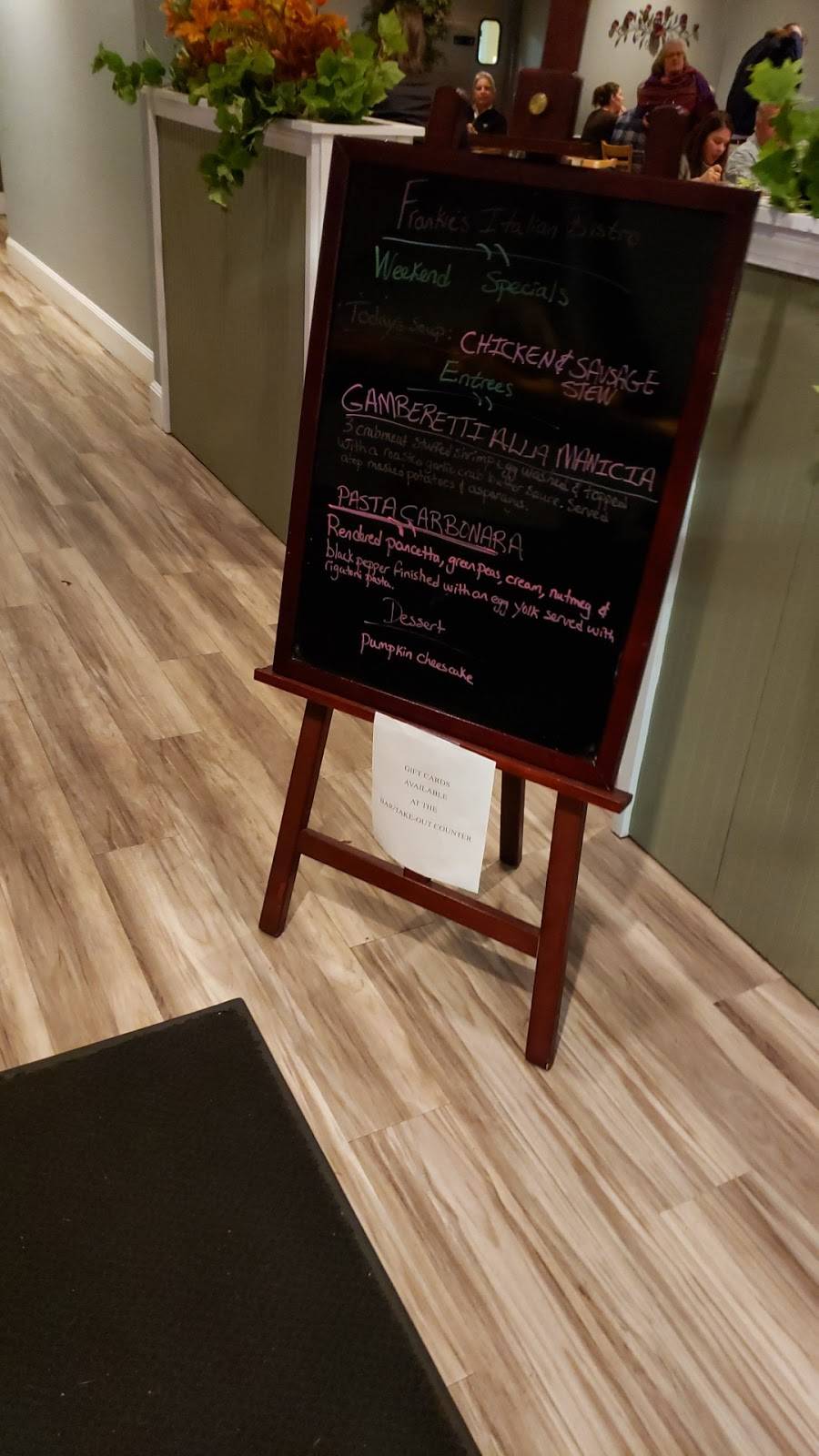 Frankies Italian Pizzeria | restaurant | 1051 Ten Rod Rd, North Kingstown, RI 02852, USA | 4012952500 OR +1 401-295-2500