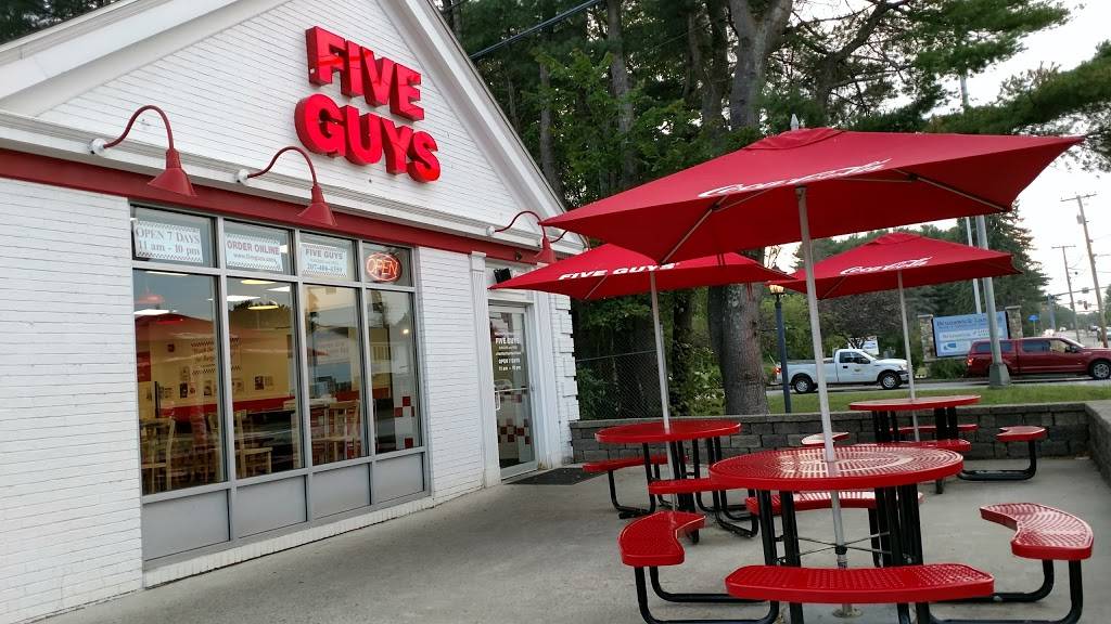 Five Guys | meal takeaway | 170 Bath Rd, Brunswick, ME 04011, USA | 2074064359 OR +1 207-406-4359