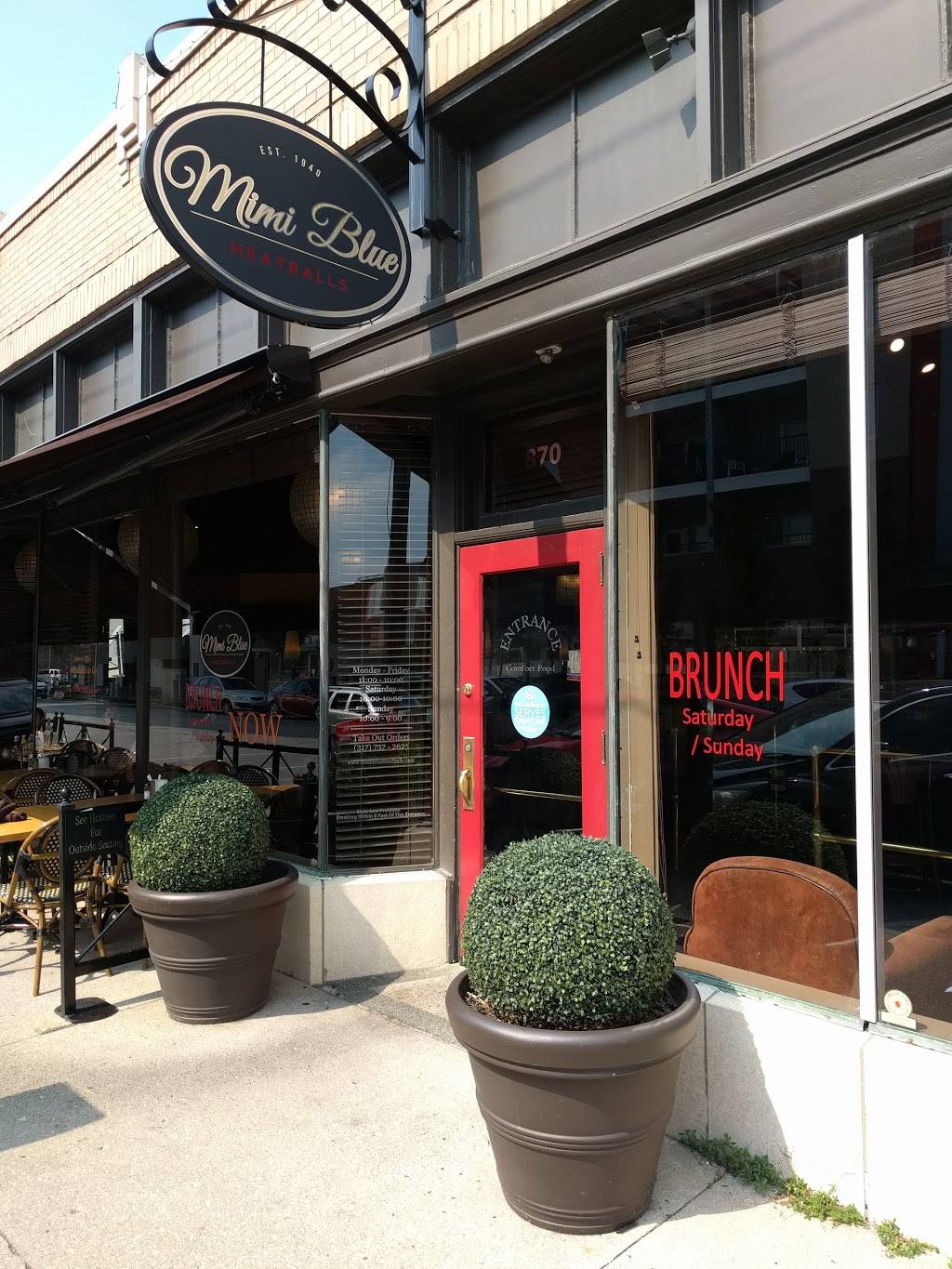 Mimi Blue Meatballs | restaurant | 870 Massachusetts Ave, Indianapolis, IN 46202, USA | 3177372625 OR +1 317-737-2625