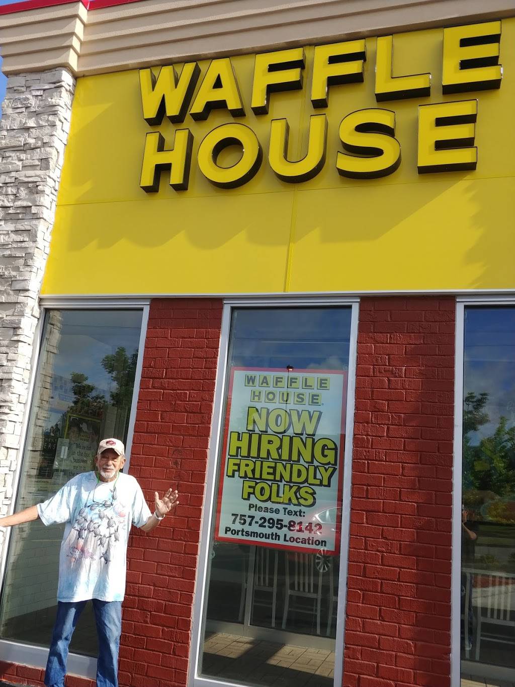 Waffle House | meal takeaway | 911 Airline Blvd, Portsmouth, VA 23707, USA | 7572889604 OR +1 757-288-9604