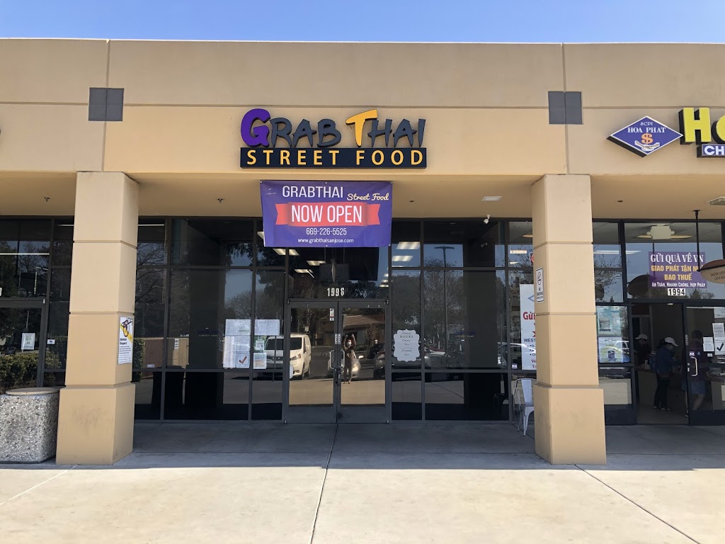 Grab Thai | restaurant | 1996 Tully Rd, San Jose, CA 95122, USA | 6692265525 OR +1 669-226-5525