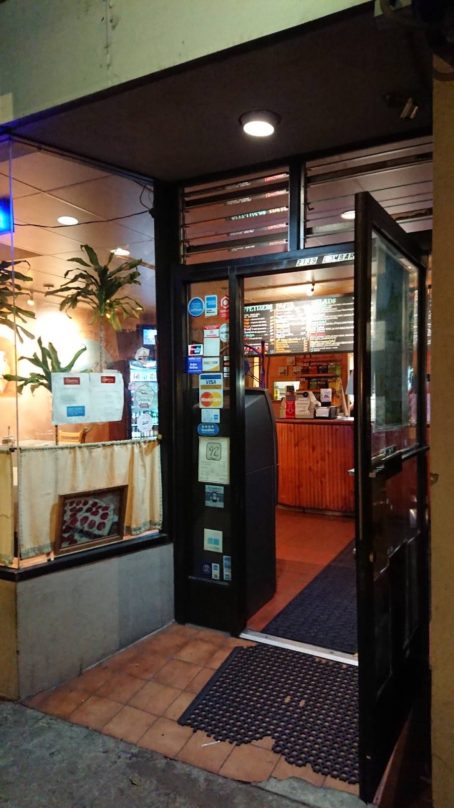 Marina Pizza & Caffe | restaurant | 2139 Lombard St, San Francisco, CA 94123, USA | 4159313333 OR +1 415-931-3333