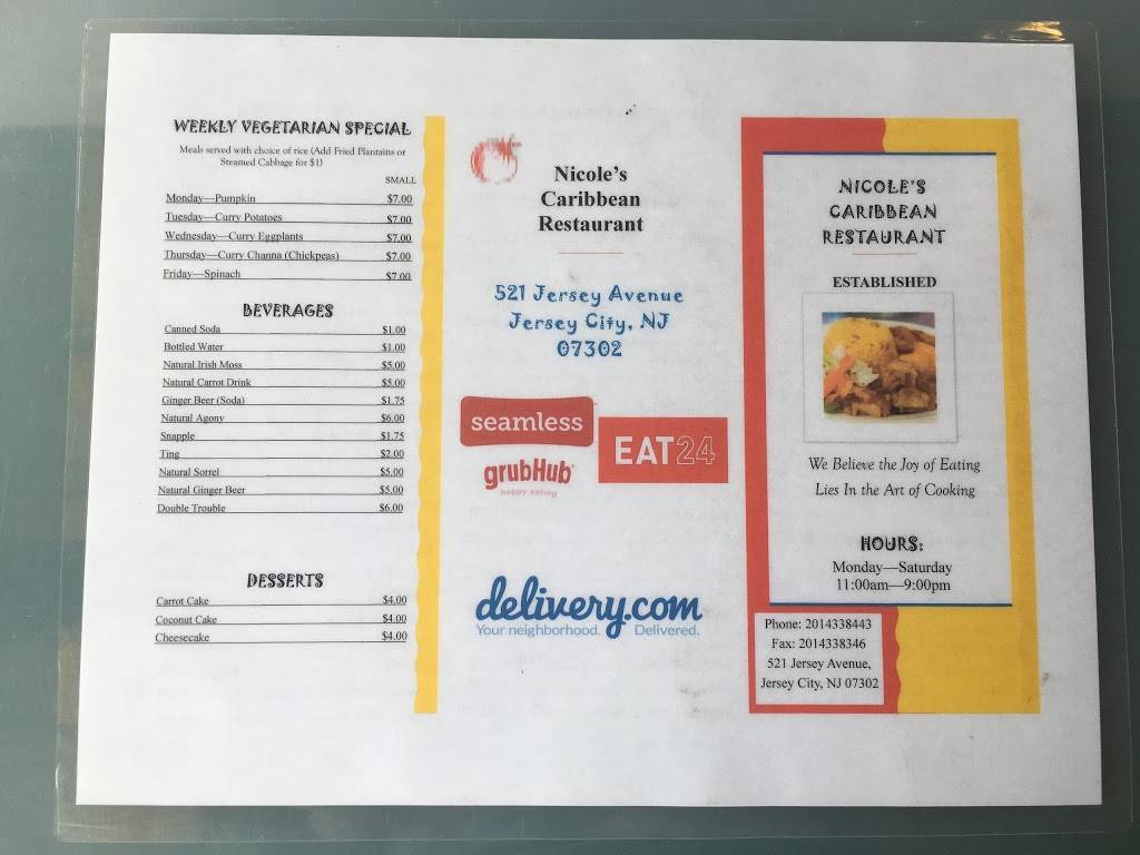 Nicoles | restaurant | 2720, 521 Jersey Ave, Jersey City, NJ 07302, USA | 2014338443 OR +1 201-433-8443