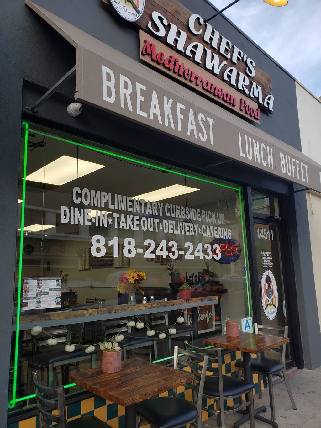 Chef’s Shawarma Mediterranean Food | restaurant | 14511 Sylvan St, Van Nuys, CA 91411, USA | 8182432433 OR +1 818-243-2433