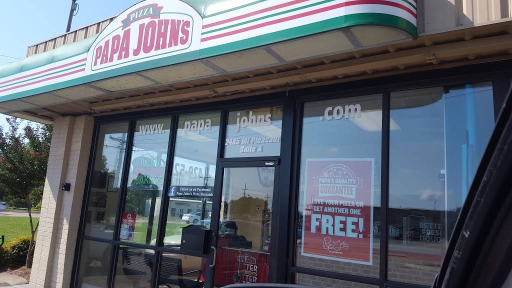 Papa Johns Pizza | restaurant | 2485 Mt Pleasant Rd, Hernando, MS 38632, USA | 6624295252 OR +1 662-429-5252