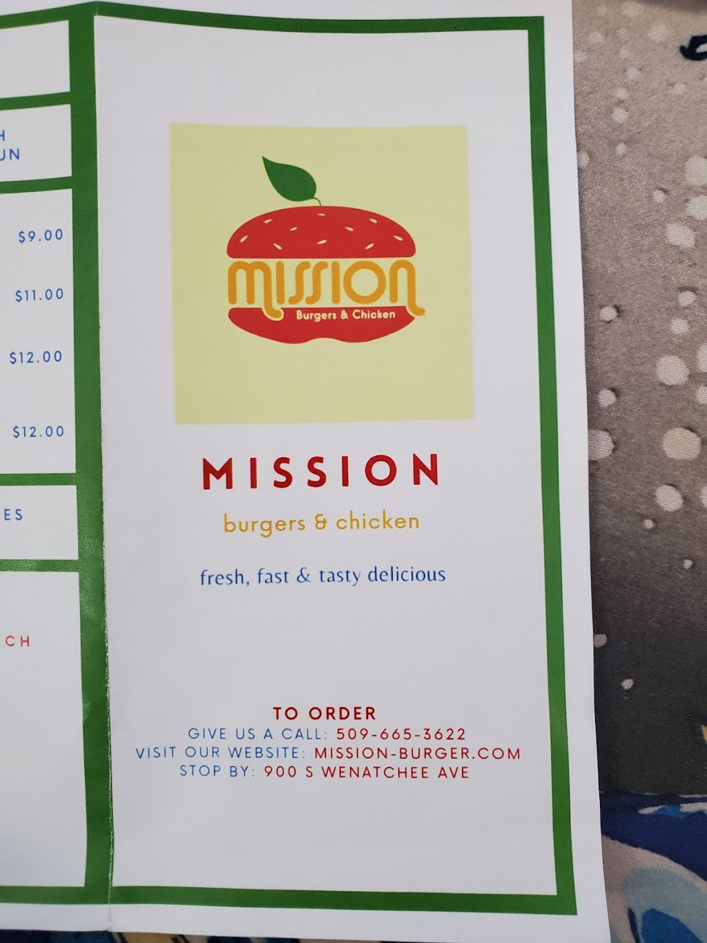 Mission Burgers & Chicken | restaurant | 900 S Wenatchee Ave, Wenatchee, WA 98801, USA | 5096653622 OR +1 509-665-3622