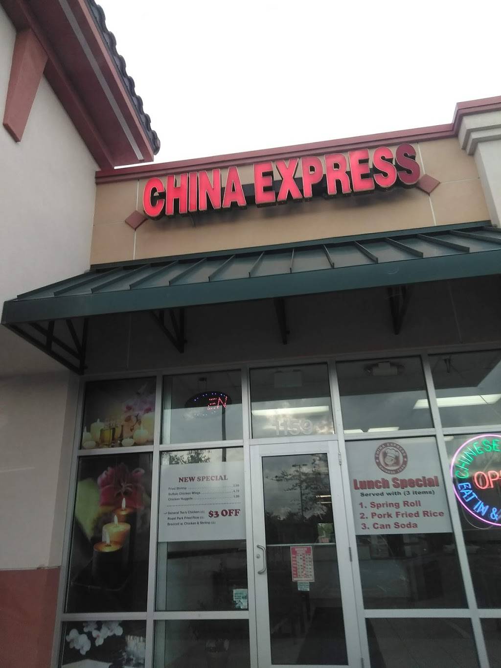 China Express | restaurant | 1159 S Pinellas Ave, Tarpon Springs, FL 34689, USA | 7279383555 OR +1 727-938-3555