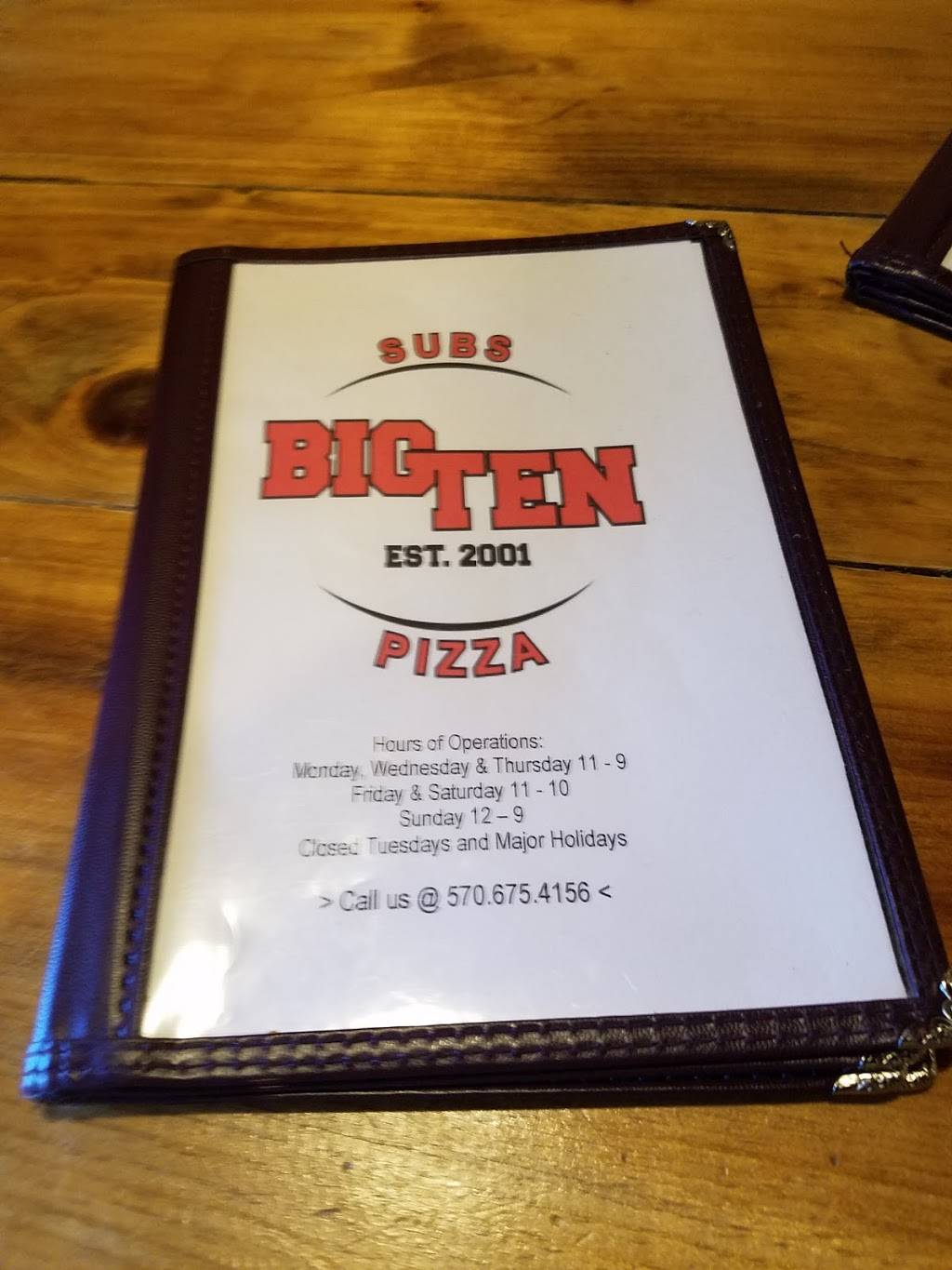 Big Ten Subs & Pizza | restaurant | PA-118, Lehman, PA 18627, USA | 5706754156 OR +1 570-675-4156