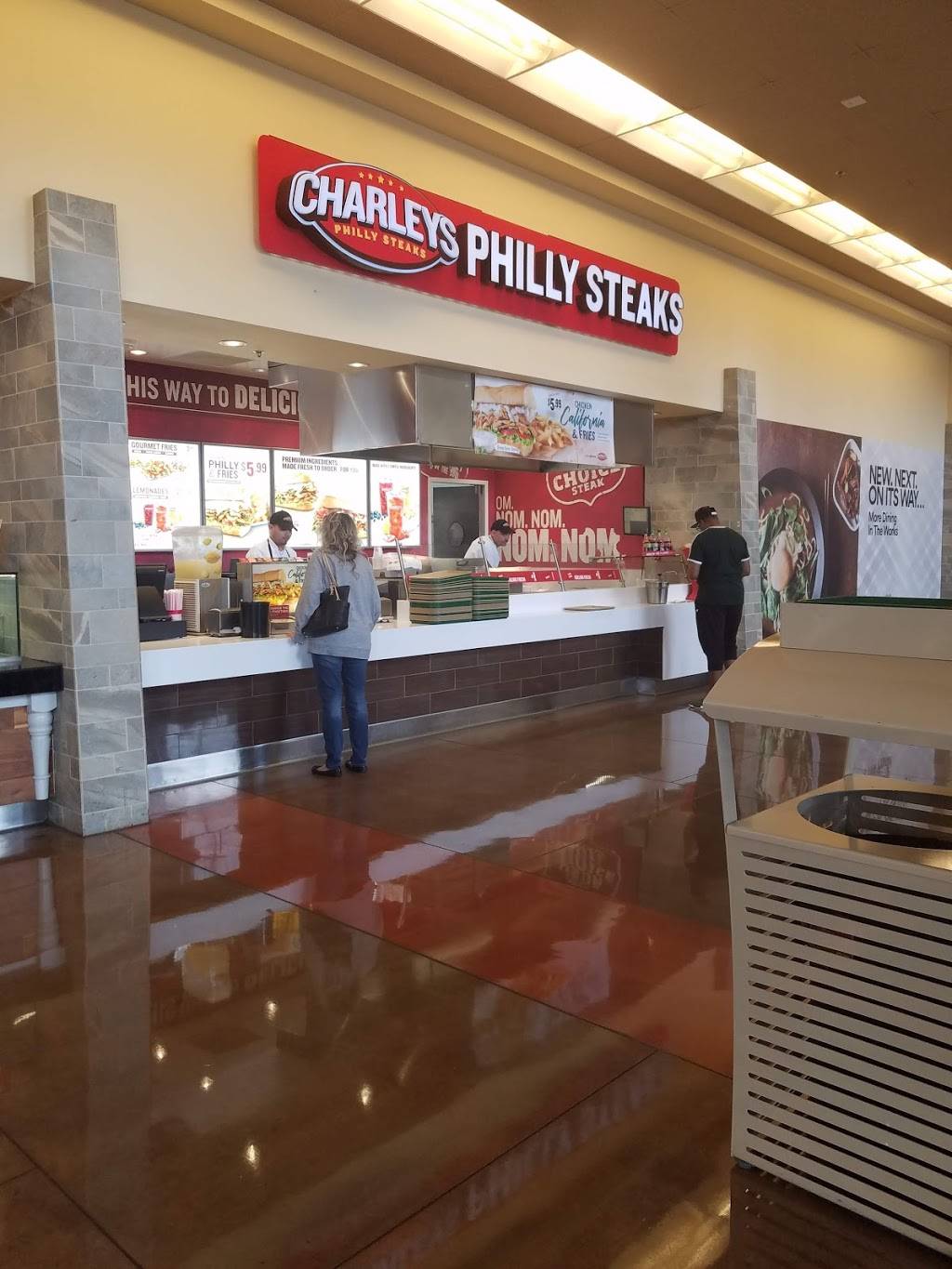 Charleys Philly Steaks | restaurant | 4976 Premium Outlets Way, Chandler, AZ 85226, USA | 4806391924 OR +1 480-639-1924