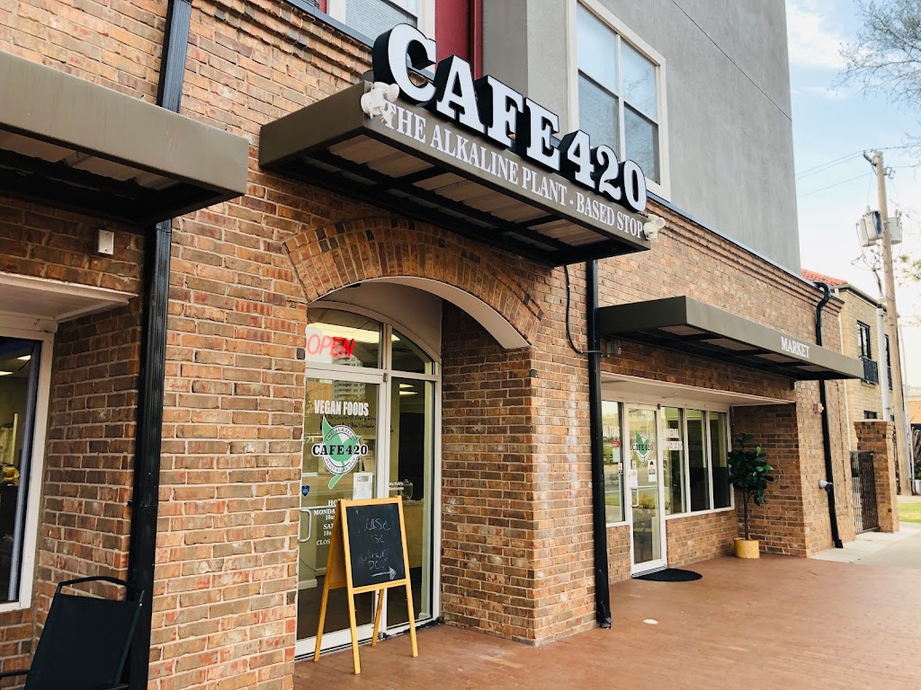 Café420 The Alkaline Plant-Based Stop | restaurant | 409 N Walker Ave, Oklahoma City, OK 73102, USA | 4057683470 OR +1 405-768-3470
