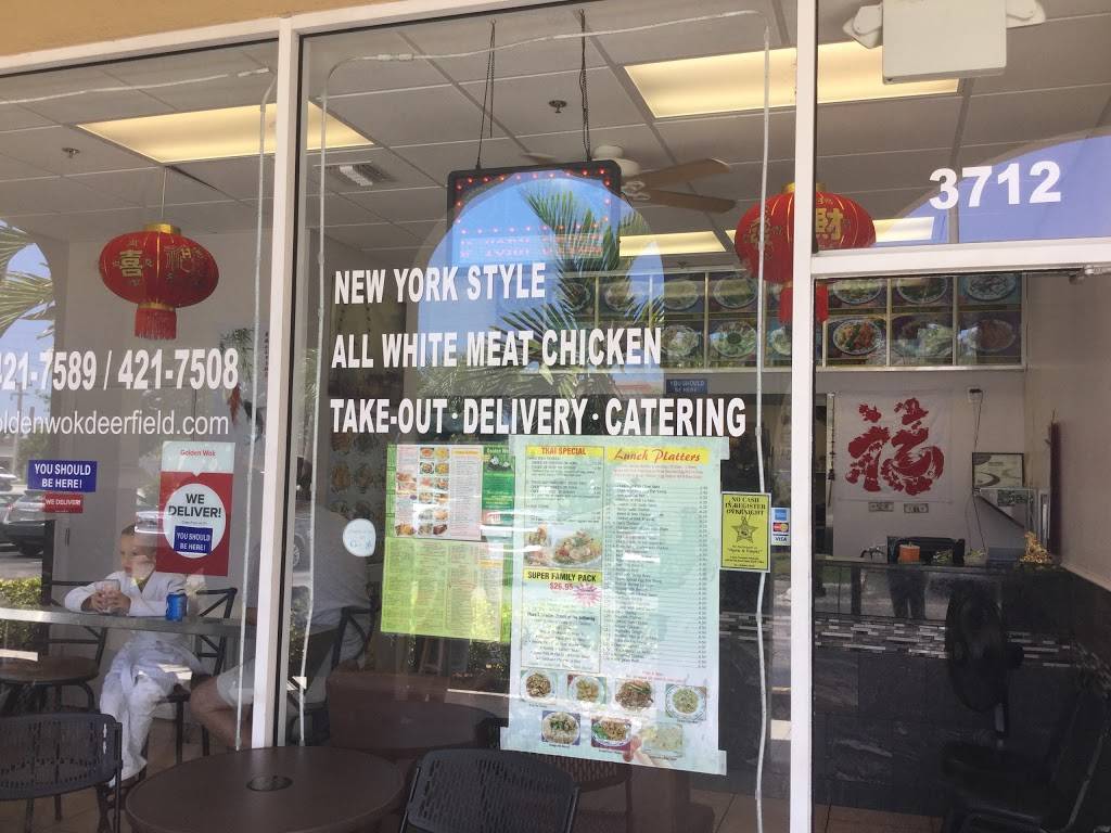 Golden Wok | restaurant | 3712 W Hillsboro Blvd, Deerfield Beach, FL 33442, USA | 9544217589 OR +1 954-421-7589