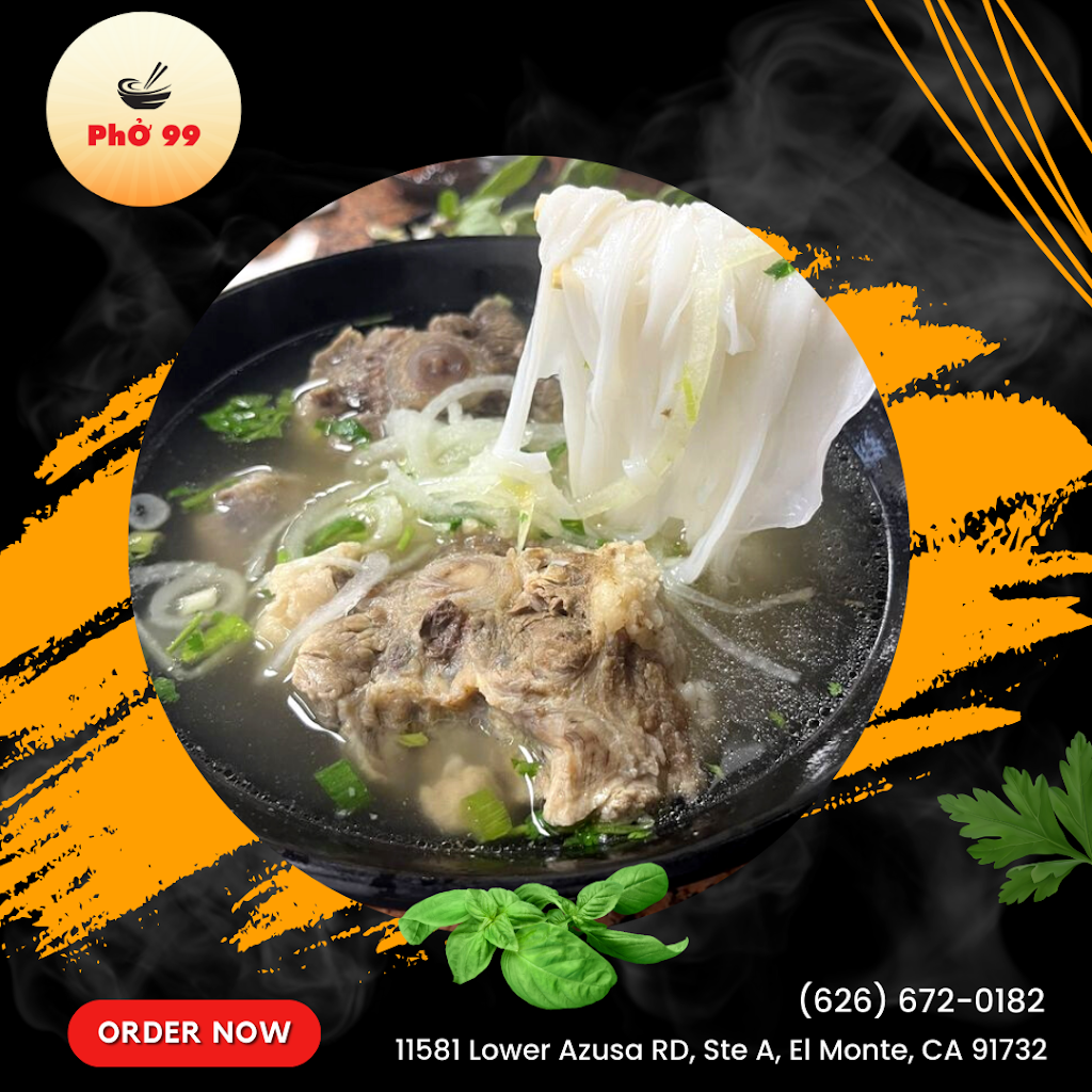 PHO 99 NOODLE SOUP | restaurant | 11581 Lower Azusa Rd ste a, El Monte, CA 91732, USA | 6266720182 OR +1 626-672-0182