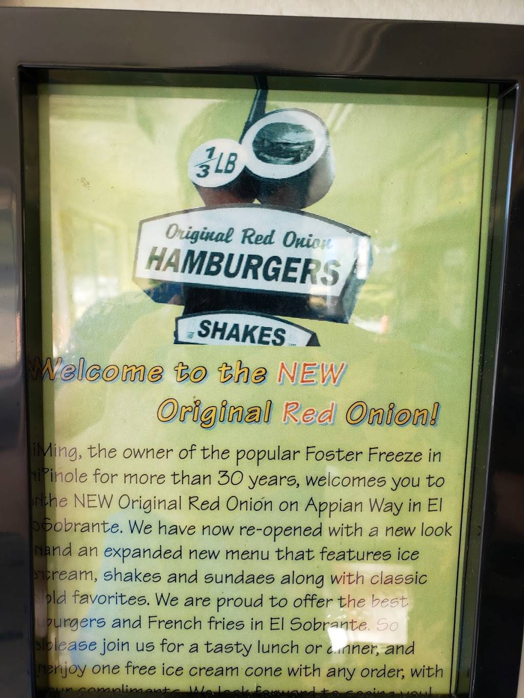 Original Red Onion | meal takeaway | 4783 Appian Way, El Sobrante, CA 94803, USA | 5109644278 OR +1 510-964-4278