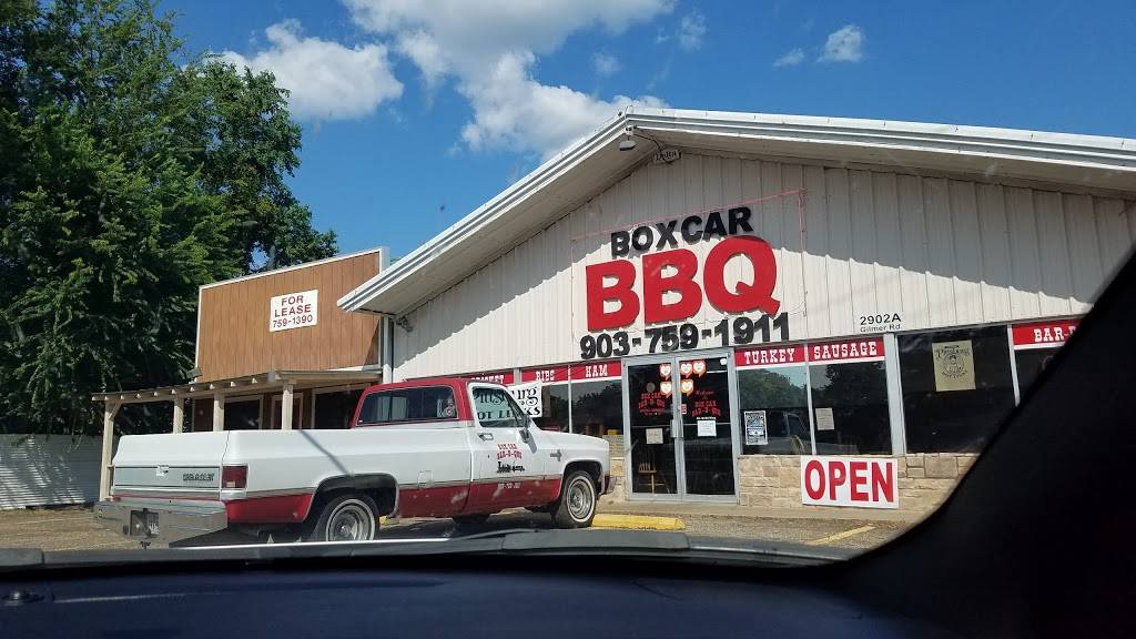Boxcar Bar B Que | restaurant | 2902 Gilmer Rd, Longview, TX 75604, USA | 9037591911 OR +1 903-759-1911