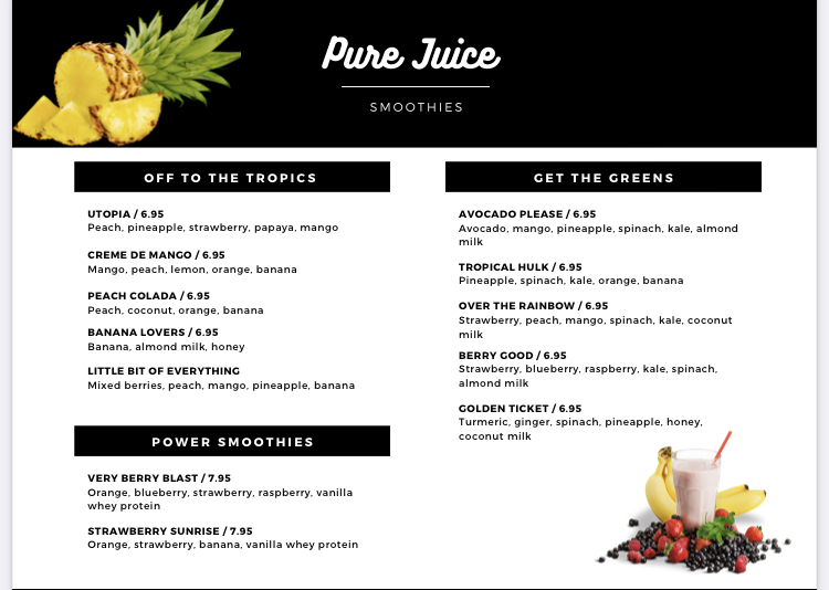 Pure Juice & Salads | restaurant | 3828 W Van Buren St, Phoenix, AZ 85009, USA | 6022720113 OR +1 602-272-0113