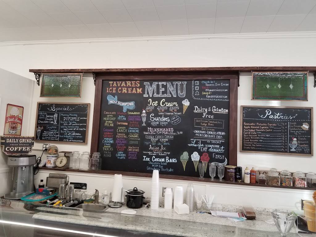 Tavares Ice Cream | restaurant | 214 E Main St, Tavares, FL 32778, USA | 3525085342 OR +1 352-508-5342