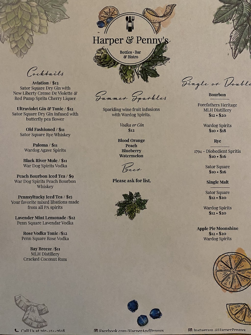 Harper & Pennys | restaurant | 22 S Main St, Doylestown, PA 18901, USA | 2674547638 OR +1 267-454-7638