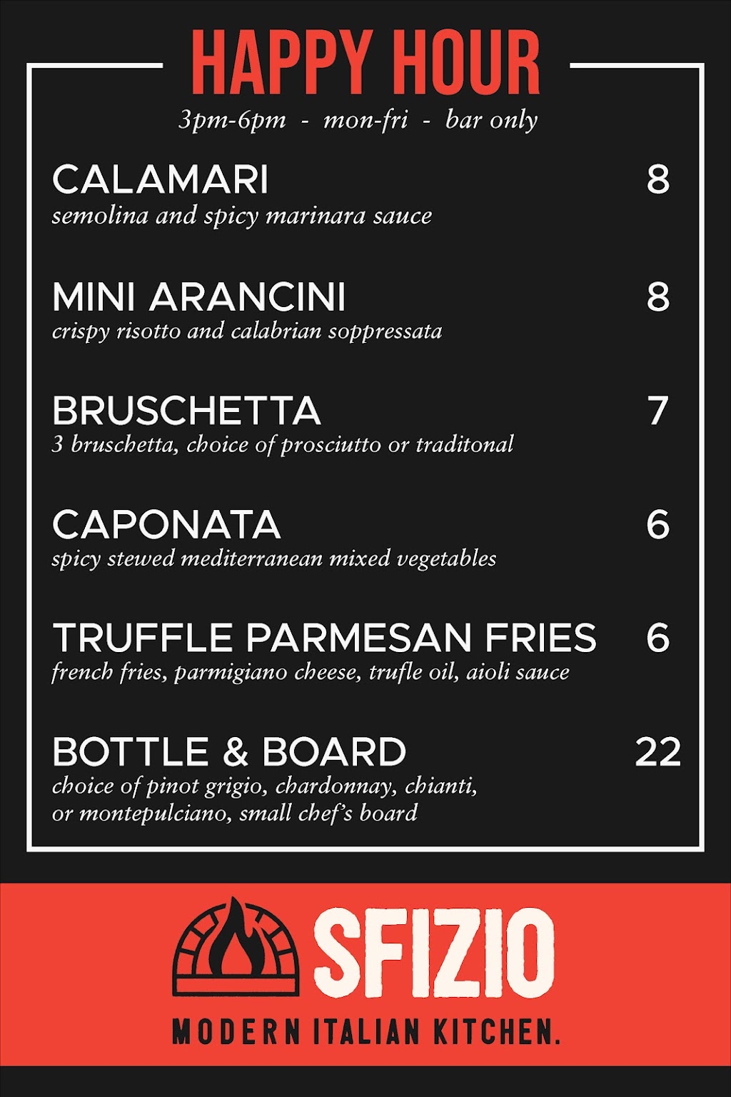 Sfizio Modern Italian Kitchen | restaurant | 21050 N Tatum Blvd #110, Phoenix, AZ 85050, USA | 4806878107 OR +1 480-687-8107