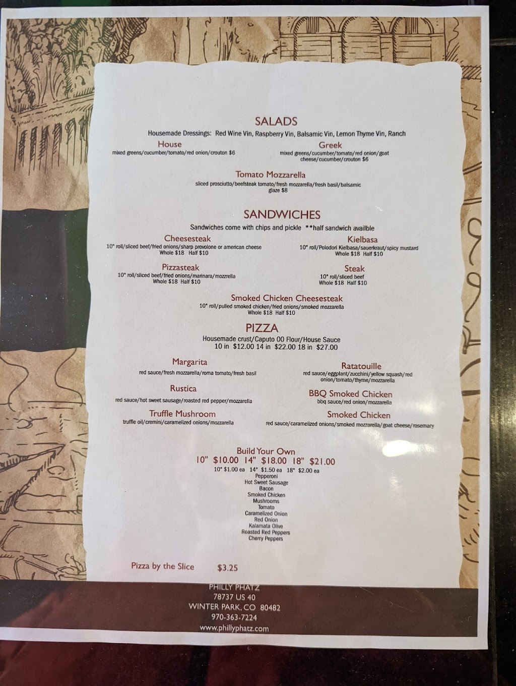 Philly Phatz | restaurant | 78737 US-40 #2300, Winter Park, CO 80482, USA | 9703637224 OR +1 970-363-7224