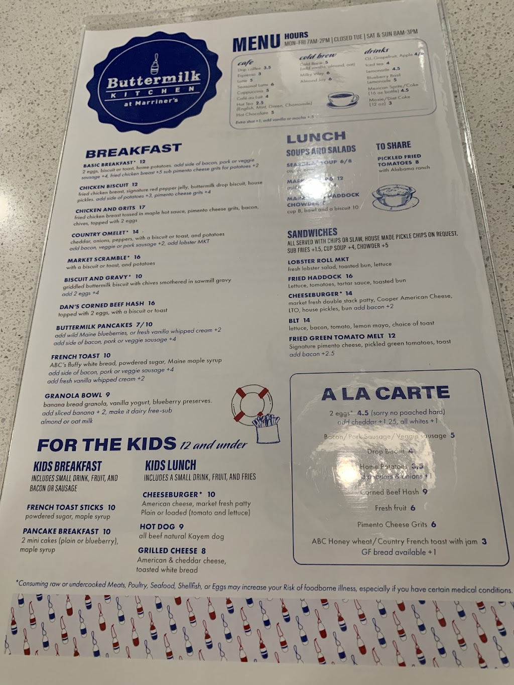 Buttermilk Kitchen at Marriners | restaurant | 35 Main St, Camden, ME 04843, USA | 2072364949 OR +1 207-236-4949