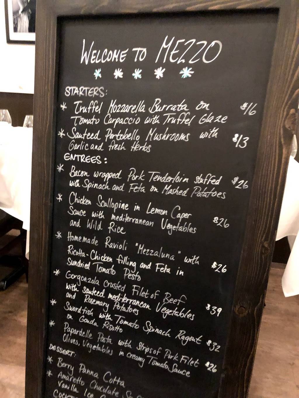 Mezzo European Cuisine | restaurant | 1150 Hungry Neck Blvd Suite E, Mt Pleasant, SC 29464, USA | 8435359565 OR +1 843-535-9565