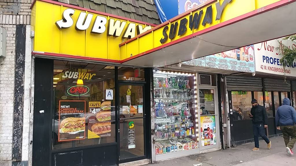 Subway Restaurants | restaurant | 38 W Kingsbridge Rd, Bronx, NY 10468, USA | 3472977287 OR +1 347-297-7287