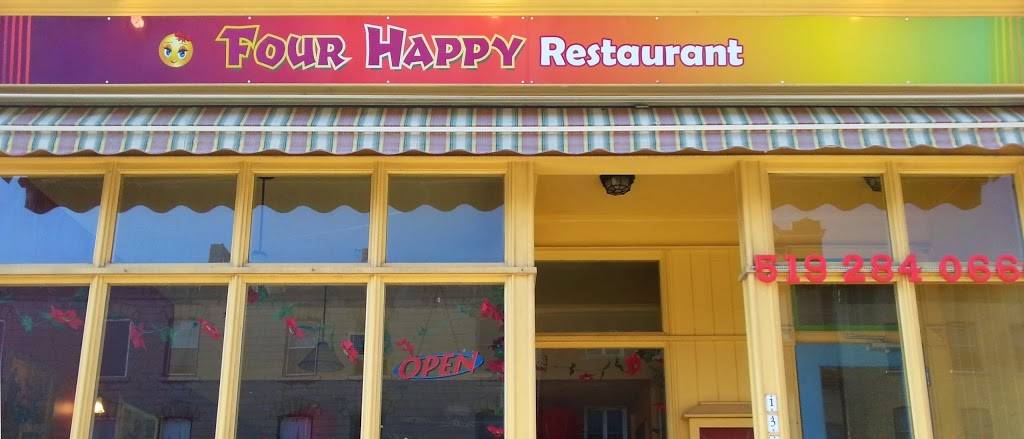 Four Happy Restaurant | restaurant | 139 Queen St E, St. Marys, ON N4X 1A4, Canada | 5192840666 OR +1 519-284-0666
