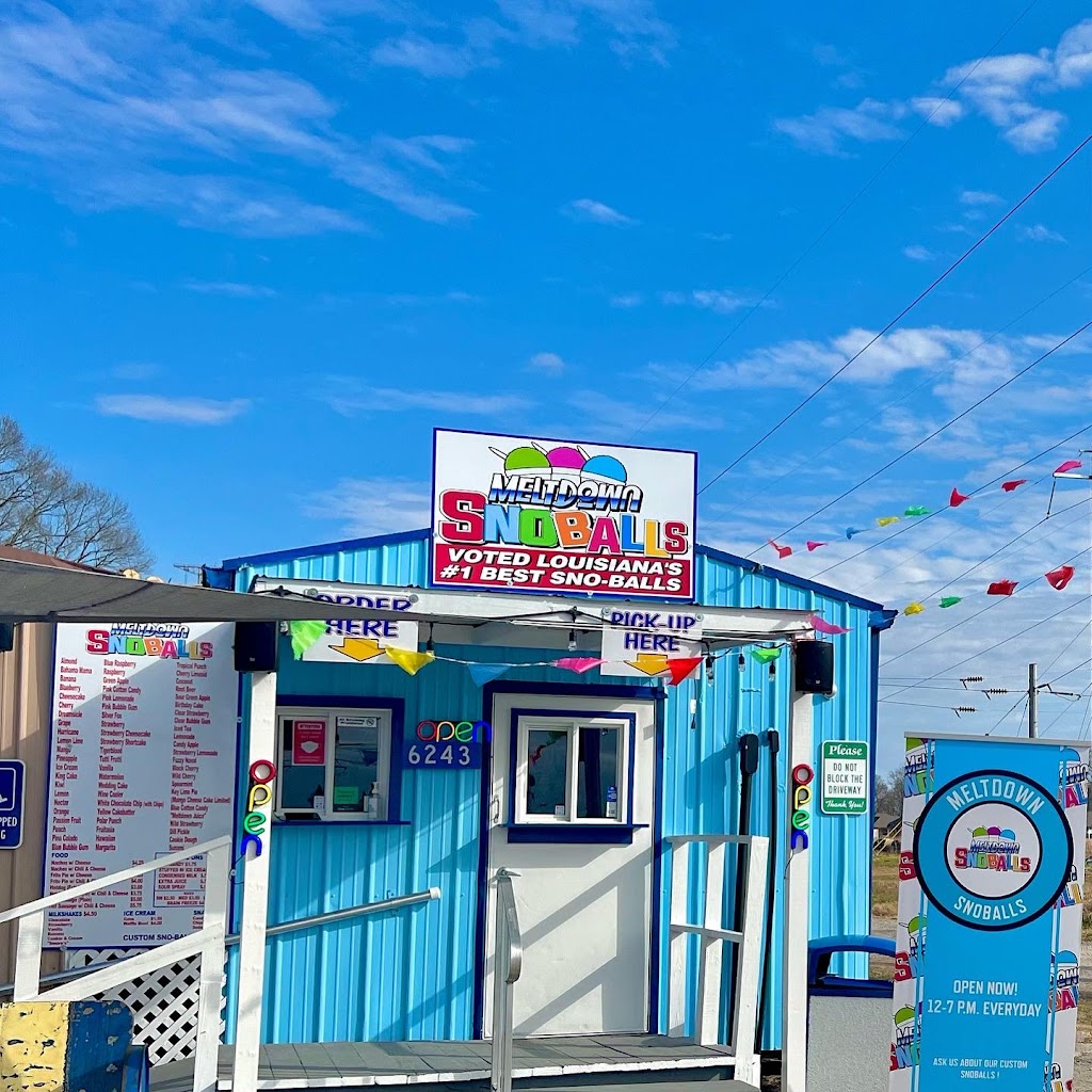 THE MELTDOWN SNOBALLS | meal takeaway | 6243 LA-1, Brusly, LA 70719, USA | 2258006555 OR +1 225-800-6555