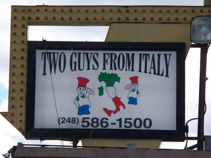 Two Guys From Italy | restaurant | 23725 John R Rd, Hazel Park, MI 48030, USA | 2485861500 OR +1 248-586-1500