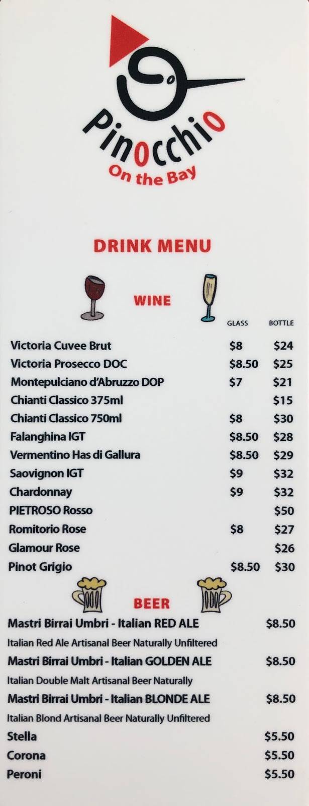 Pinocchio on the Bay | restaurant | 1830 N Bayshore Dr CP2, Miami, FL 33133, USA | 3053720556 OR +1 305-372-0556