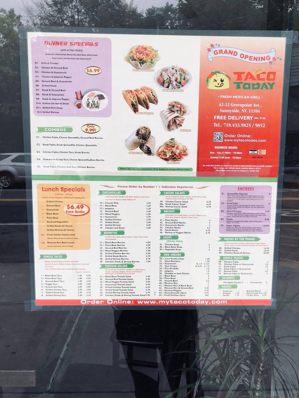 Taco Today | restaurant | 4222 Greenpoint Ave, Sunnyside, NY 11104, USA | 7184339825 OR +1 718-433-9825