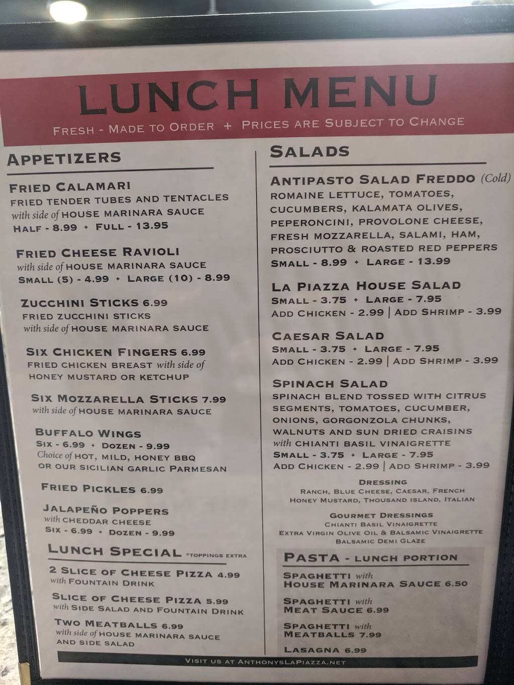 La Piazza Express | restaurant | 12330 NC-210 Ste 109, Benson, NC 27504, USA | 9199342322 OR +1 919-934-2322