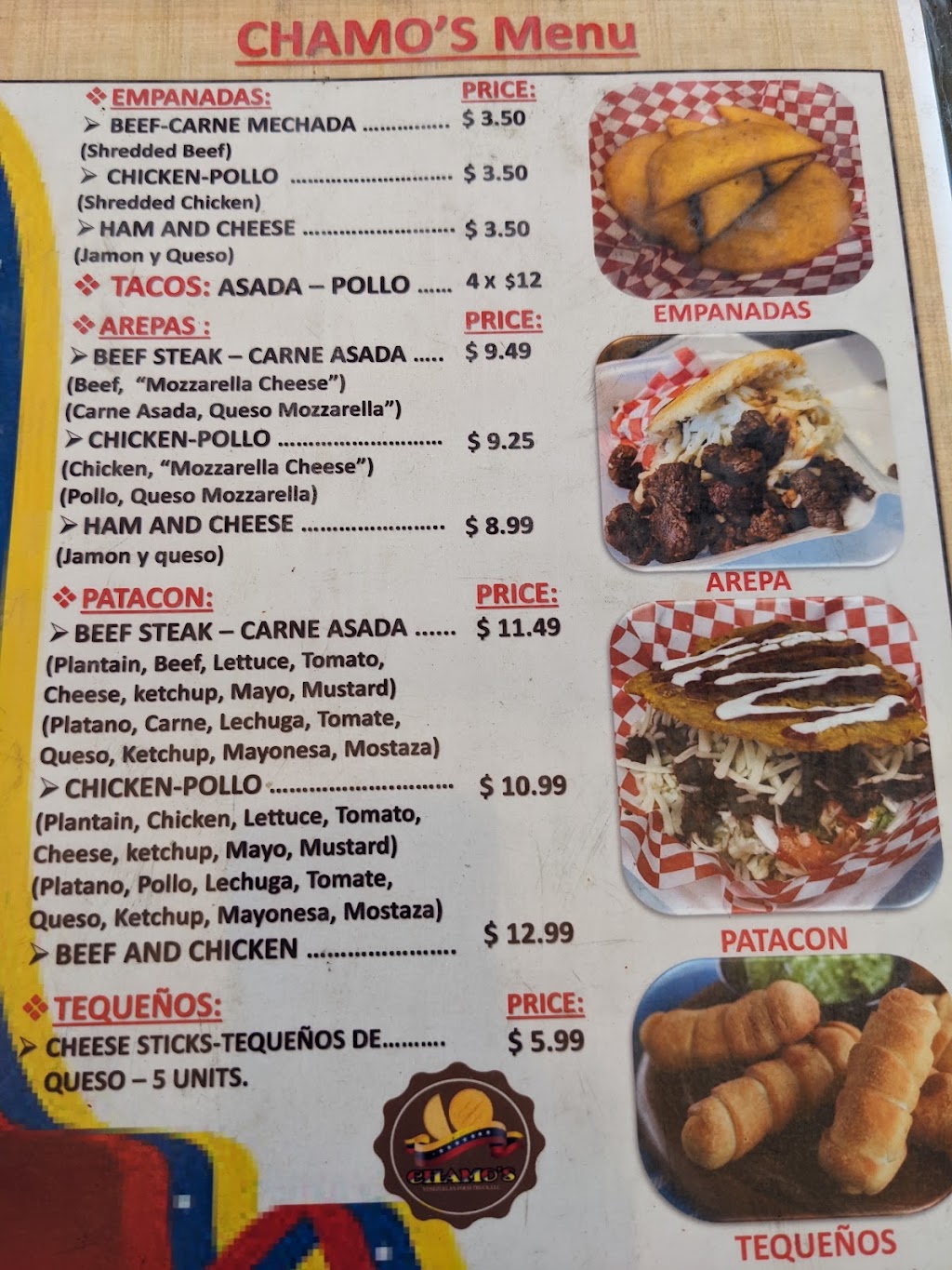 Chamo’s Venezuelan Food Truck LLC | restaurant | 940 ONeal Ln, Baton Rouge, LA 70816, USA | 2254325586 OR +1 225-432-5586