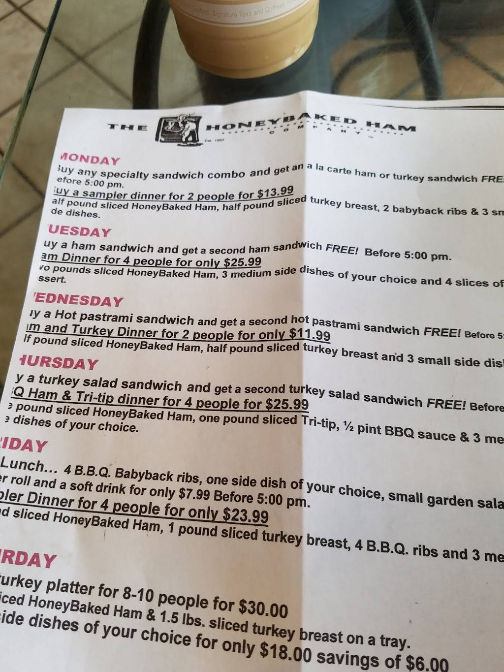 The HoneyBaked Ham Company of Tustin | restaurant | 13771 Newport Ave, Tustin, CA 92780, USA | 7147316616 OR +1 714-731-6616