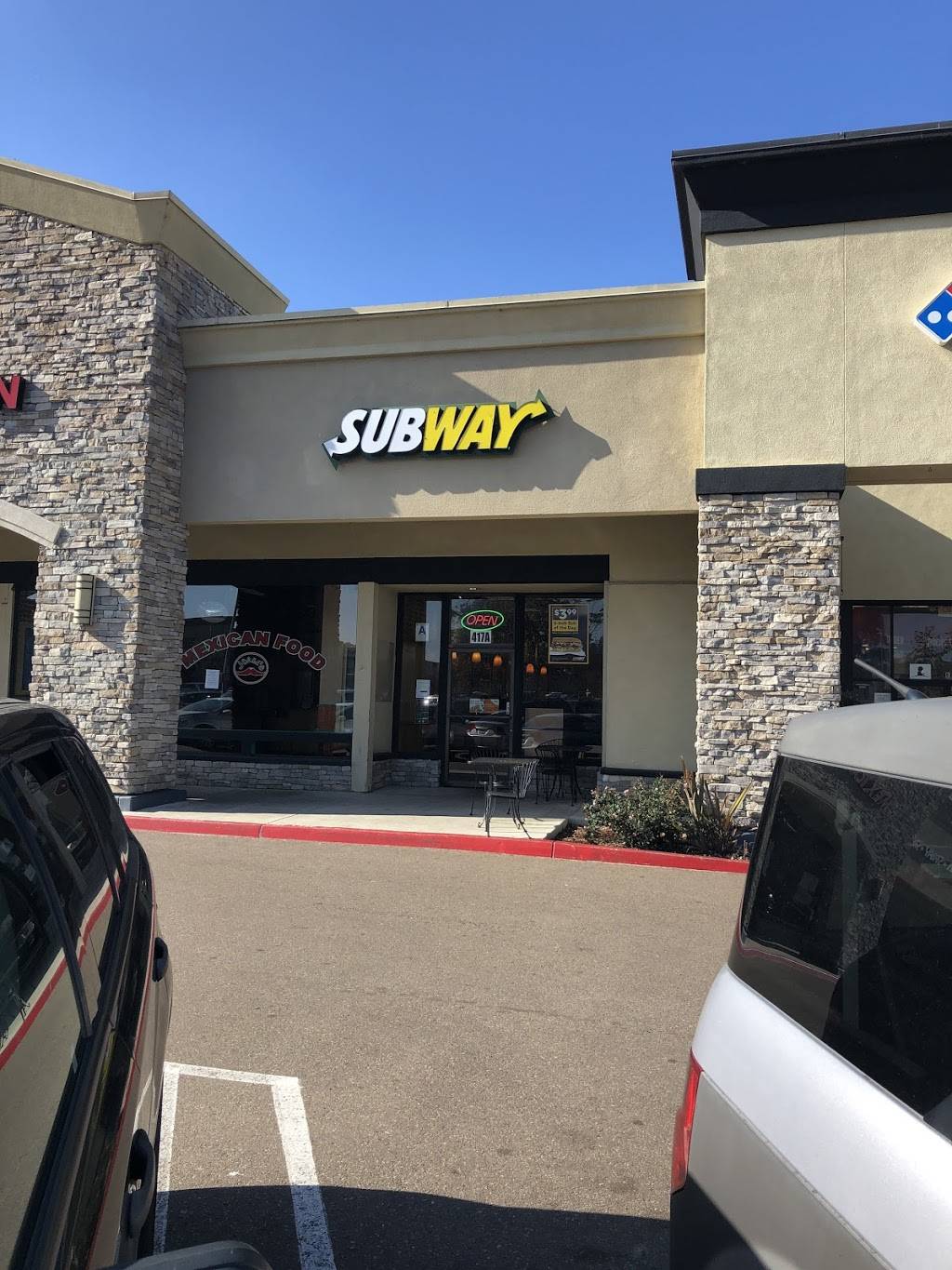 Subway Restaurants | restaurant | 417 Santa Fe Drive, Ste A, Santa Fe Plaza Shopping Center, Encinitas, CA 92024, USA | 7606339706 OR +1 760-633-9706